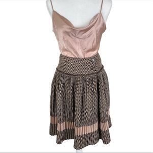 Dolce & Gabbana Italy Virgin Wool Tweed Mini Twirl Miji Skirt Designer Women’s 8
